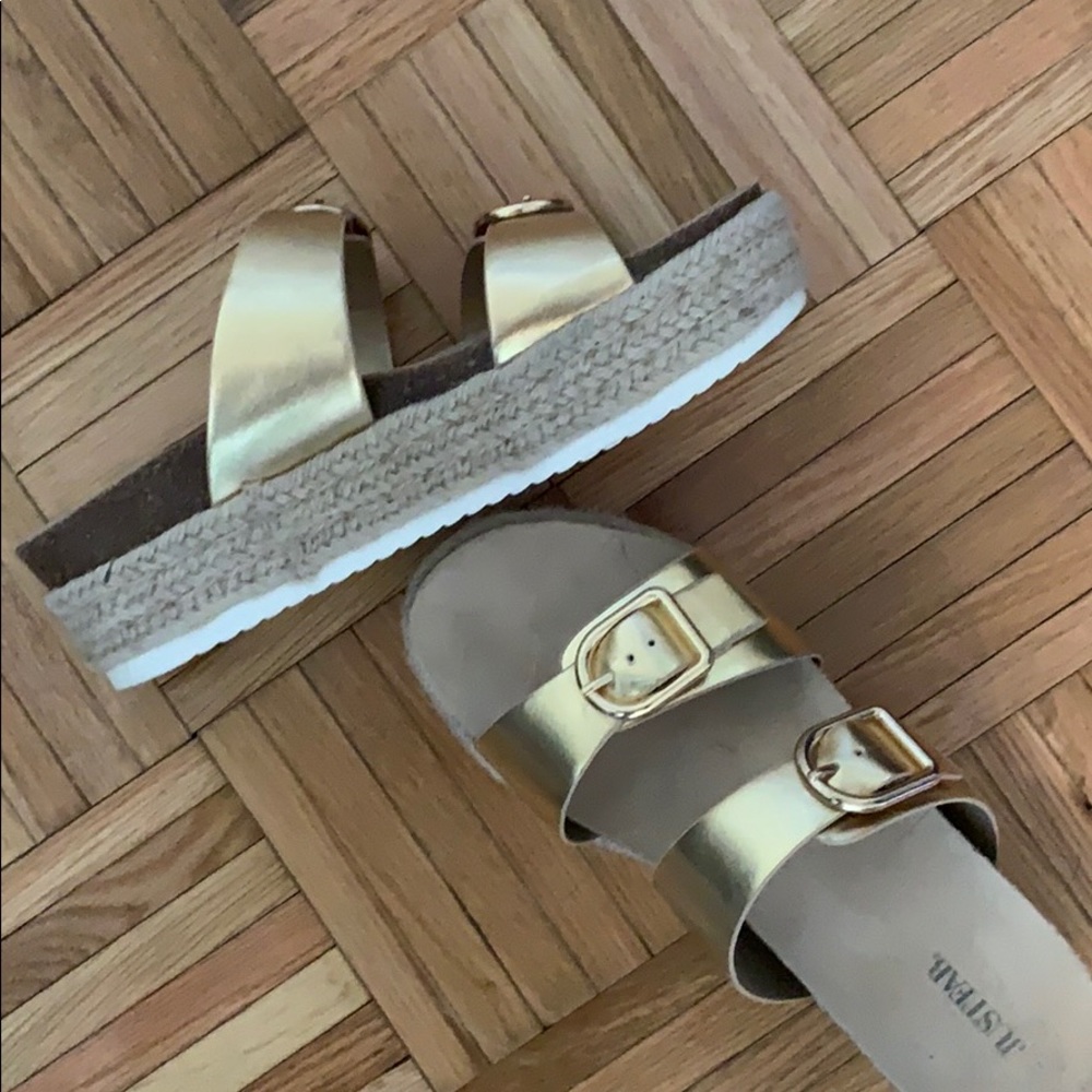 Gold sandals